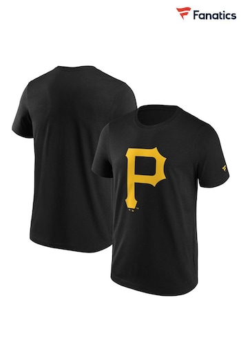 Fanatics Pittsburgh Pirates Primary Logo Graphic Black T-Shirt (N67132) | £26