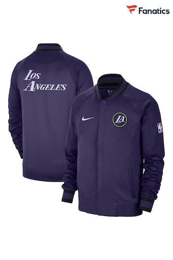 Fanatics Blue NBA Los Angeles Lakers City Edition Thermaflex Showtime Full Zip Jacket (N67151) | £125