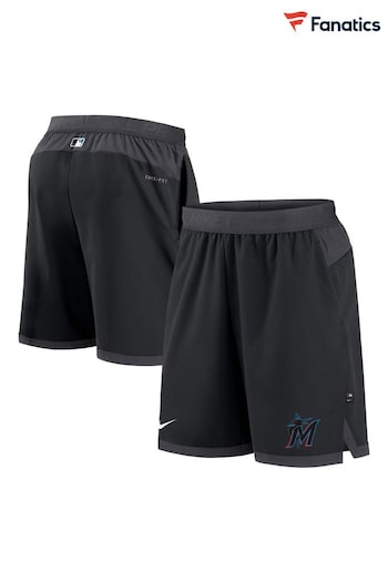 Fanatics MLB Miamiins Authentic Collection Flex Vent Black Shorts (N67184) | £50