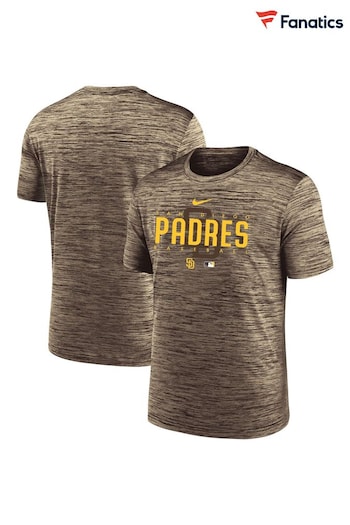 Fanatics MLB San Diego Padres Authentic Collection Dri-FIT Velocity Brown T-Shirt (N67186) | £30