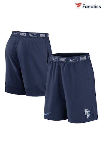 Fanatics Blue MLB Kansas City Royals City Connect Woven Shorts (N67200) | £40
