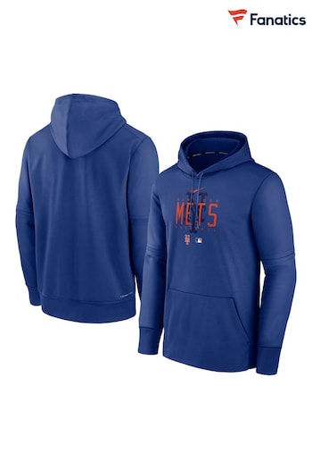 Fanatics Blue MLB New York Mets Authentic Collection Pre Game Therma Hoodie (N67201) | £75