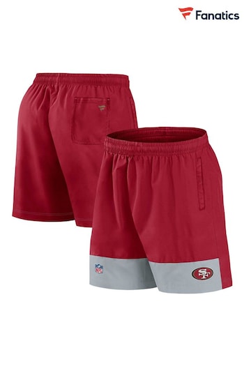 Fanatics Red NFL San Francisco 49ers Woven Shorts (N67256) | £35