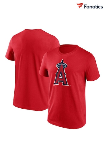 Fanatics Red MLB Los Angeles Angels Of Anaheim Primary Logo Graphic T-Shirt (N67258) | £26