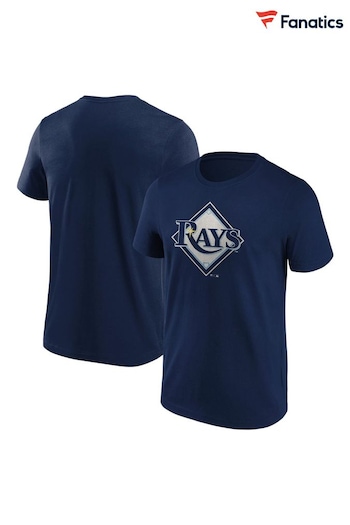 Fanatics Blue MLB Tampa Bay Rays Primary Logo Graphic T-Shirt (N67290) | £26