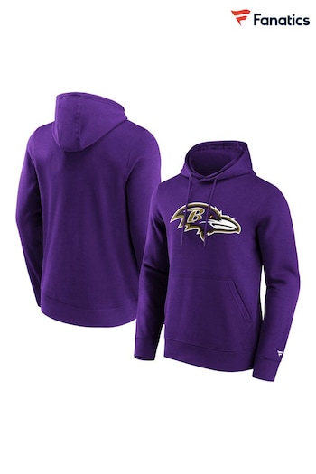 Fanatics Purple NFL Baltimore Ravens Primary Logo Graphic Hoodie (N67318) | £60