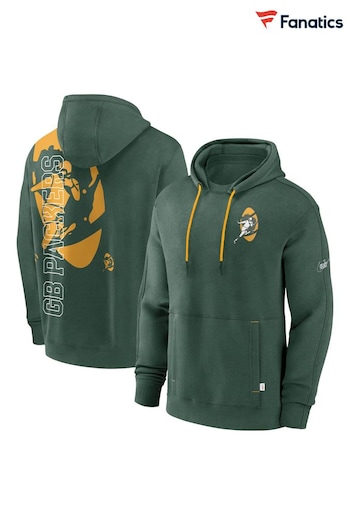 Fanatics Green NFL Bay Packers Fleece Rewind Hoodie (N67337) | £80