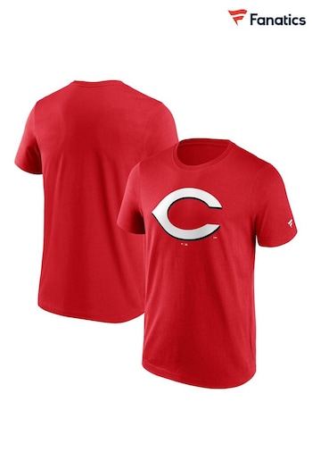 Fanatics Red MLB Cincinnati Reds Primary Logo Graphic T-Shirt (N67350) | £26