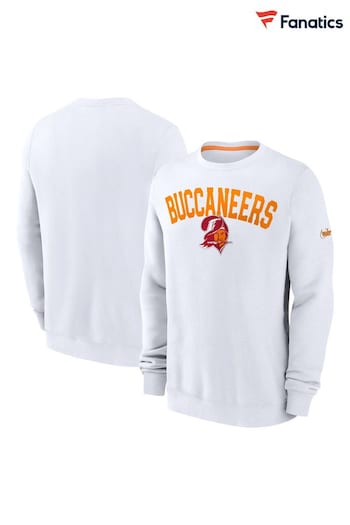 Fanatics NFL Tampa Bay Buccaneers Club Rewind Crew White Sweat Shirt (N67373) | £60