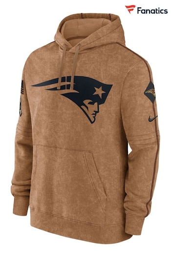 Fanatics NFL New England Patriots 2023 Salute To Service Brown Hoodie (N67414) | £80