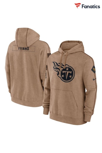 Fanatics NFL Tennessee Titans 2023 Salute To Service Brown Hoodie (N67423) | £80