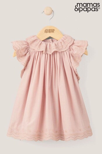 Suncare & SPF Pink Broderie Frill Dress (N67509) | £29