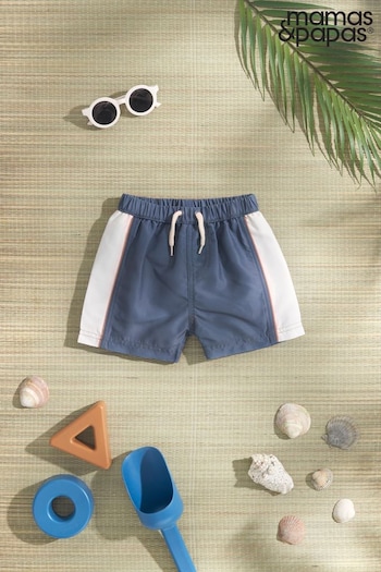Beauty & Grooming Blue Stripe Board Shorts (N67514) | £16