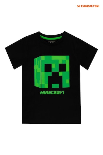 Character Black Minecraft Creeper T-Shirt (N67556) | £13