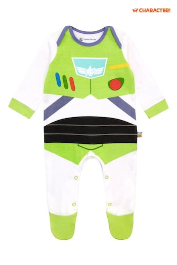 Character White Baby Toy Story Sleepsuit - Buzz Lightyear (N67583) | £18