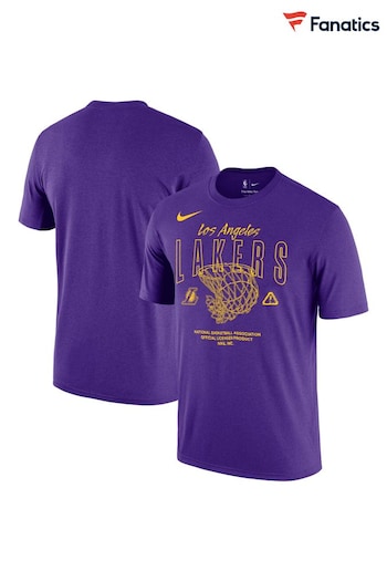 Fanatics Purple NBA Los Angeles Lakers Max 90 Courtside T-Shirt (N67584) | £38