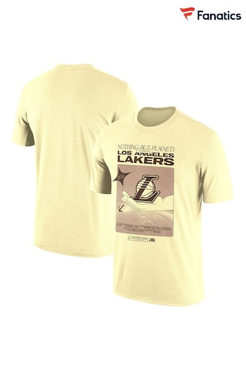 Fanatics Yellow NBA Los Angeles Lakers Move To Zero Team T-Shirt (N67630) | £40