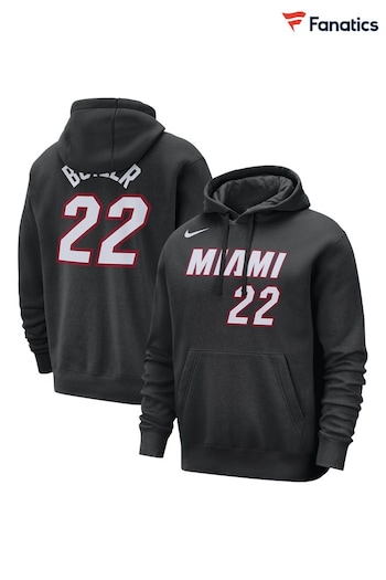 Fanatics NBA Miami Heat Name And Number Fleece Black Hoodie - Jimmy Butler (N67661) | £70