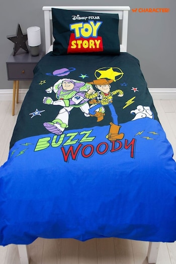Character Light Blue Toy Story Single Duvet Cover and Pillowcase Set (N67728) | £26