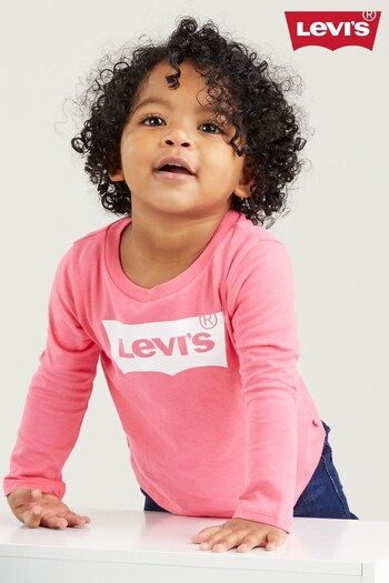 Levi's® Pink Long Sleeeve Batwing T-Shirt (N67735) | £18