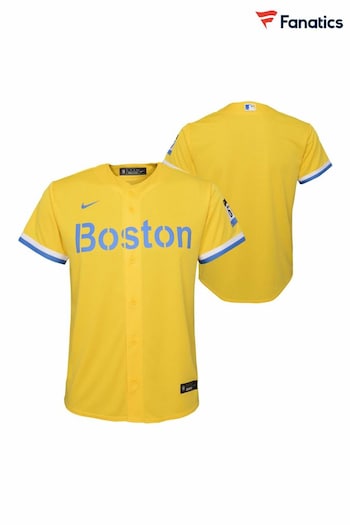 Fanatics Yellow MLB Boston Red Sox Official Replica City Connect Jersey (N67753) | £60