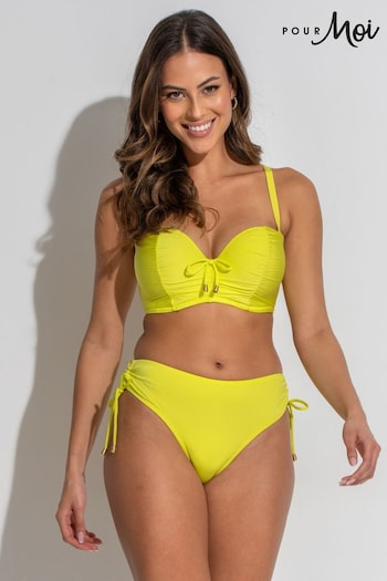 Pour Moi Yellow Santa Cruz Strapless Lightly Padded Underwired Top (N67845) | £34