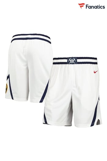 Fanatics NBA Denver Nuggets Denver Nuggets Association Swingman White Shorts (N67863) | £60