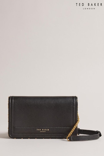 Ted Baker Black Studded Edge Leather Kahnisa Purse (N67865) | £110