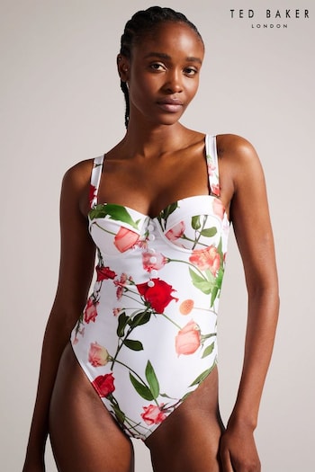 Ted Baker Laranaa White Cupped Swimsuit (N68113) | £90