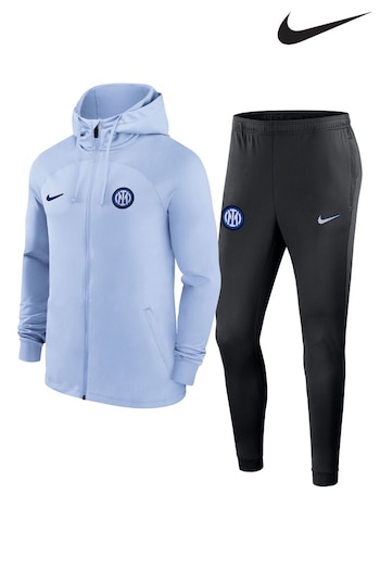 Nike Blue Inter Milan Strike Hooded Tracksuit (N68128) | £125
