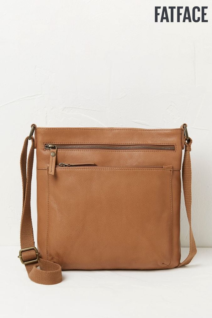 Fat face leather bags sale top