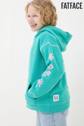 FatFace Blue Good Vibes Popover Hoodie (N68297) | £22