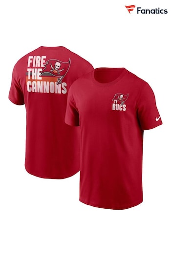 Fanatics Red NFL Tampa Bay Buccaneers Blitz Team Essential Cotton T-Shirt (N68543) | £30