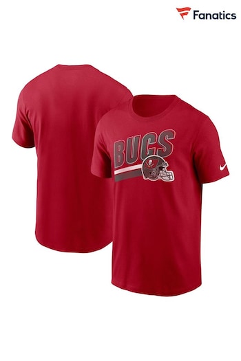 Fanatics Red NFL Tampa Bay Buccaneers Essential Cotton Blitz Lockup T-Shirt (N68553) | £28