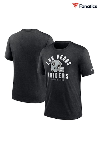 Fanatics NFL Las Vegas Raiders Triblend Helmet Black T-Shirt (N68565) | £30
