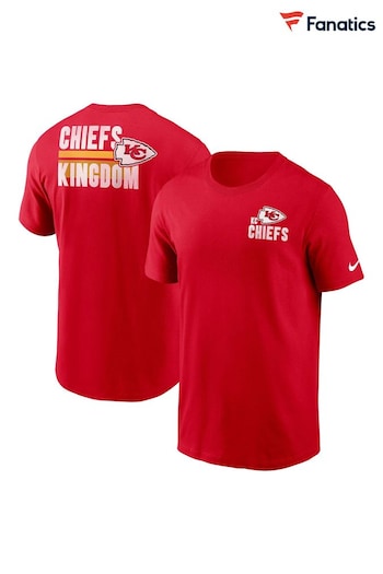 Fanatics Red NFL Kansas City Chiefs Blitz Team Essential Cotton T-Shirt (N68571) | £30