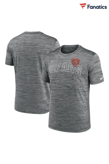 Fanatics Grey NFL Chicago Bears Velocity Arch T-Shirt (N68581) | £30