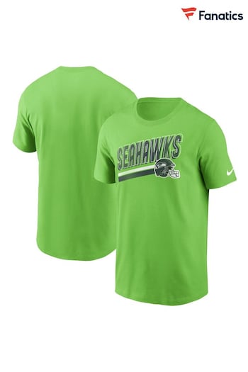 Fanatics Green NFL Seattle Seahawks Essential Cotton Blitz Lockup T-Shirt (N68589) | £28