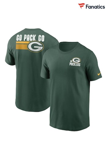 Fanatics NFL Green Bay Packers Blitz Team Essential Cotton T-Shirt (N68618) | £30