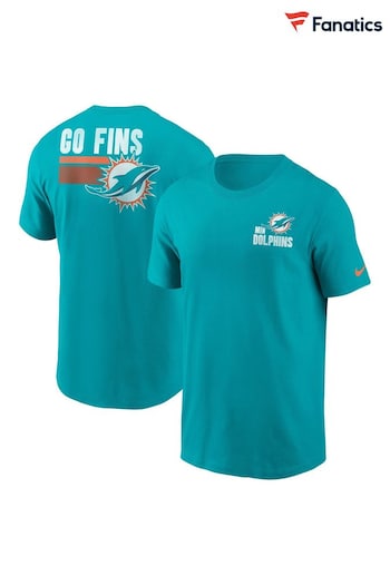 Fanatics Green NFL Miami Dolphins Blitz Team Essential Cotton T-Shirt (N68633) | £30