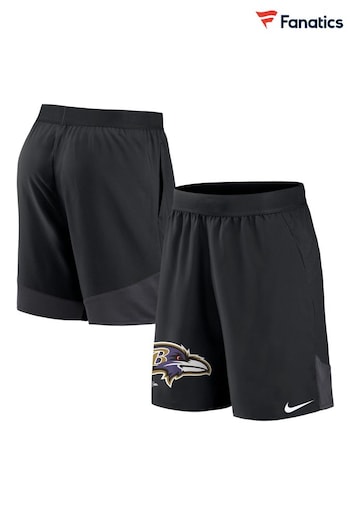 Fanatics NFL Baltimore Ravens Stretch Woven Black Shorts (N68657) | £40