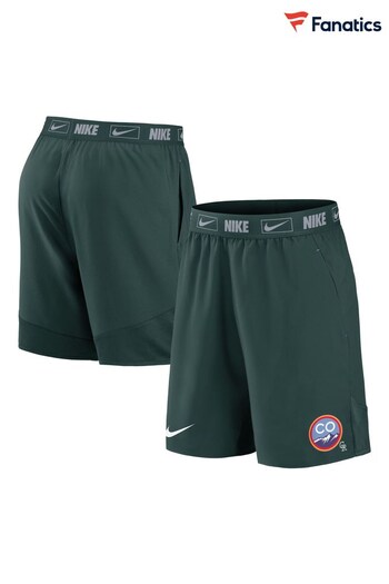 Fanatics Green MLB Colorado Rockies City Connect Woven Shorts (N68729) | £40