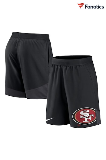 Fanatics NFL San Francisco 49ers Stretch Woven Black Shorts (N68748) | £40