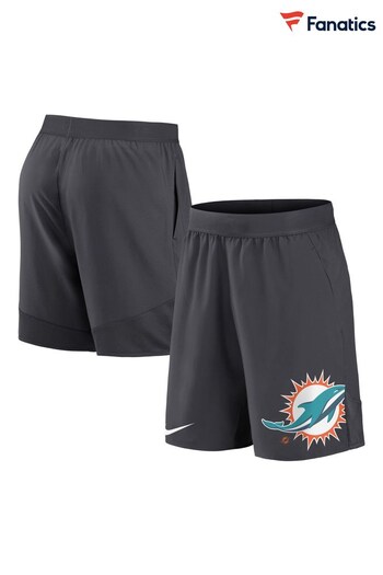 Fanatics NFL Miami Dolphins Stretch Woven Black Shorts (N68796) | £40