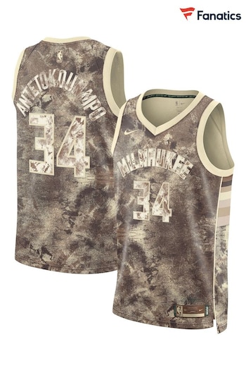 Fanatics NBA Milwaukee Bucks MVP Select Series Brown Baskeet Ball Jerseys- Giannis Antetokounpo (N68798) | £125