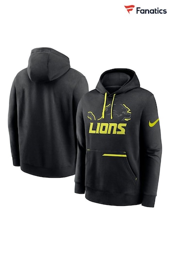 Fanatics Detroit Lions Black Pullover Fleece Hoodie (N68835) | £75