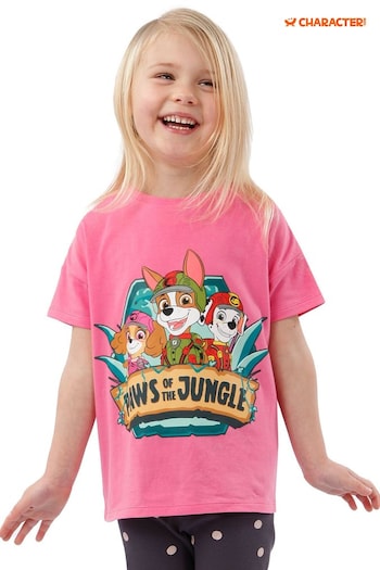 Character Pink Paw Patrol Jungle Pups T-Shirt (N68905) | £13