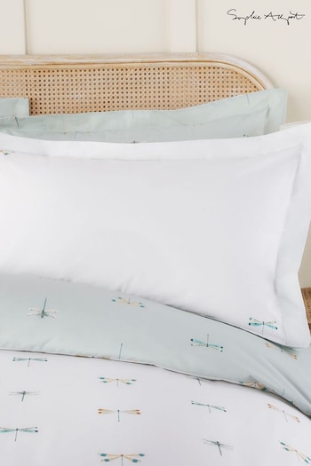 Sophie Allport 2 Pack Pale Duckegg Dragonfly Pillowcases (N68944) | £25