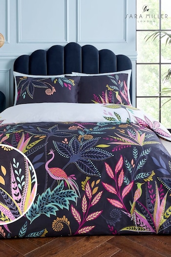 Sara Miller Midnight Botanic Paradise Duvet Cover and Pillowcase Set (N69006) | £60 - £110