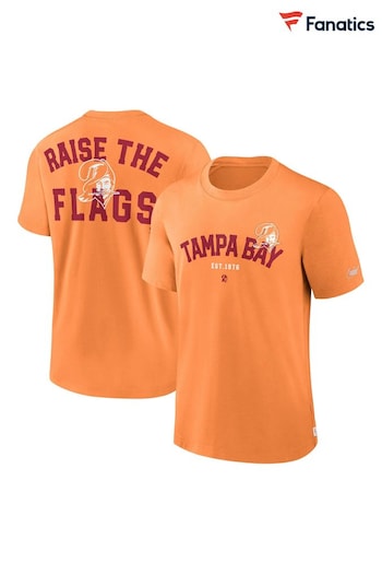 Fanatics Orange NFL Tampa Bay Buccaneers Rewind Short Sleeve Heavyweight T Shirt (N69057) | £40